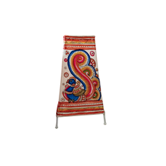 Mystic Peacock Leather Handcrafted Wall Art | Bed Lamp