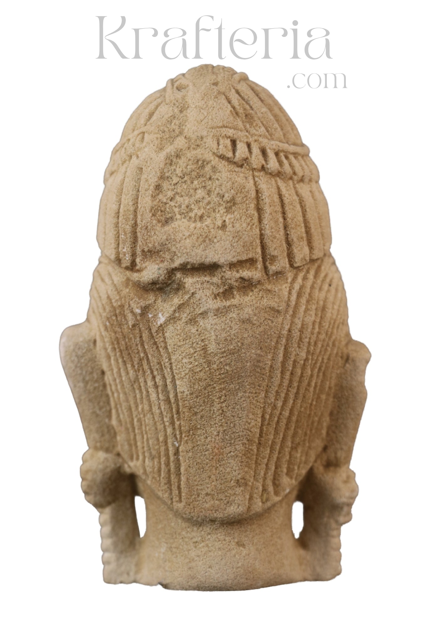 Sandstone Goddes Head Sculpture
