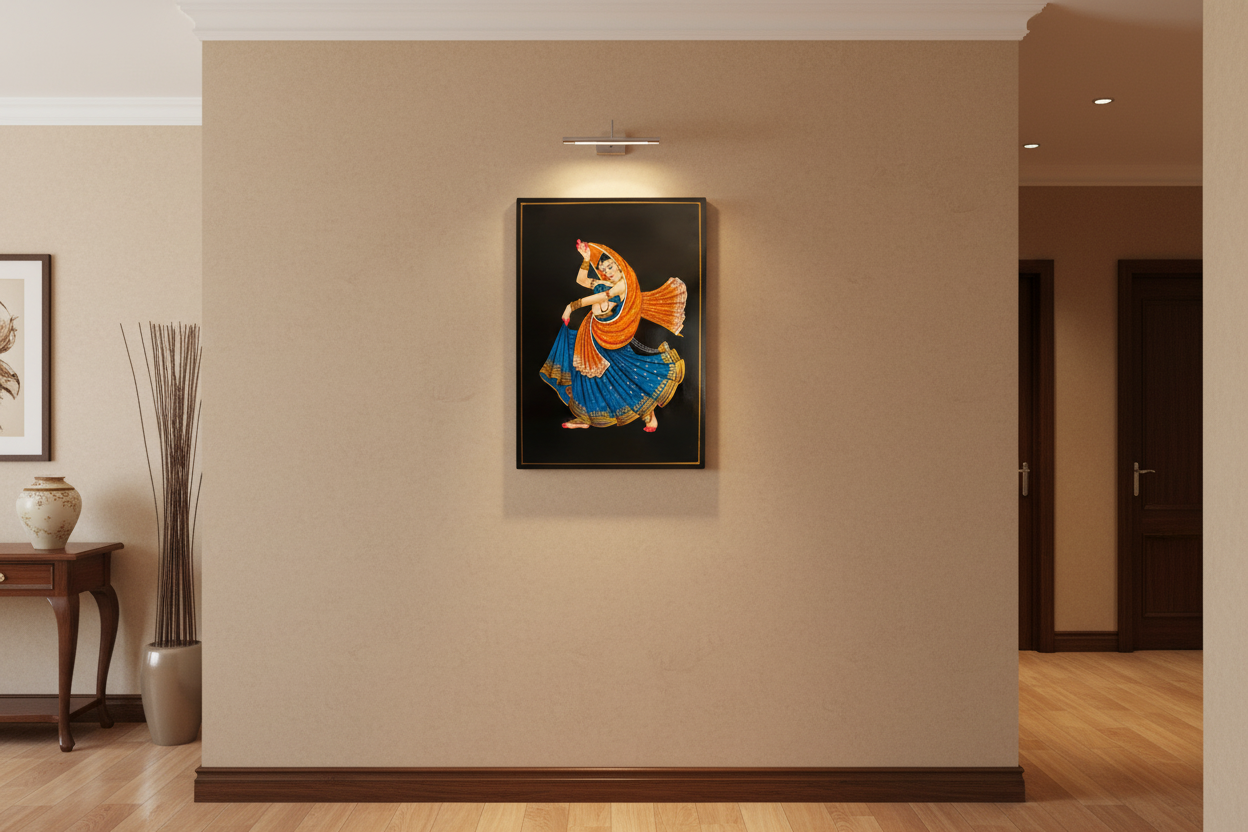 Dancing Lady Artwork – Authentic Nirmal Painting   Paintings