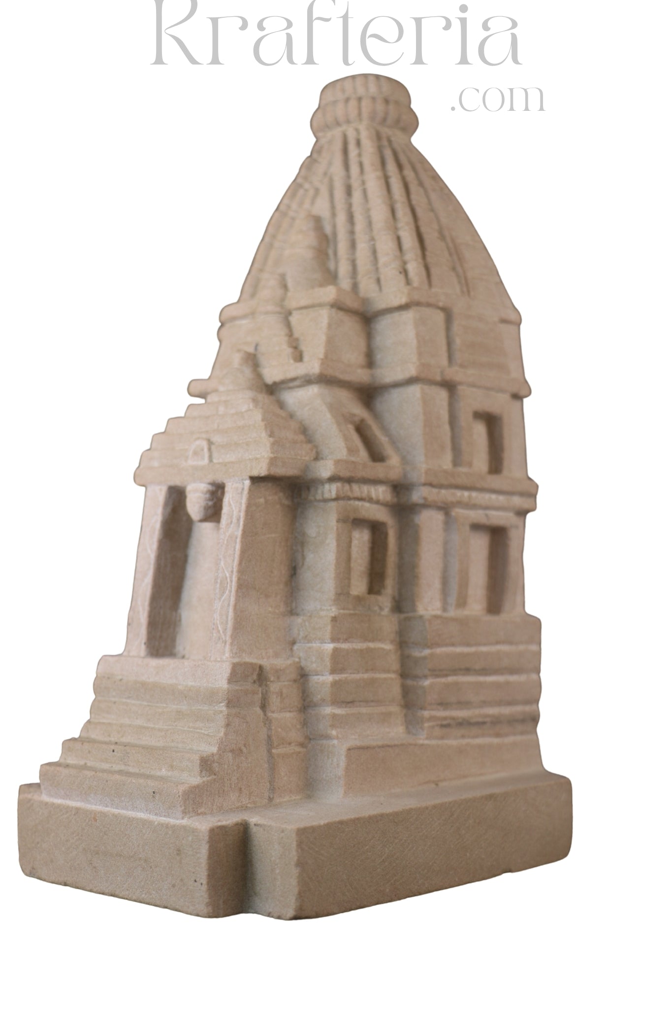 Miniature Temple Replica in Sandstone