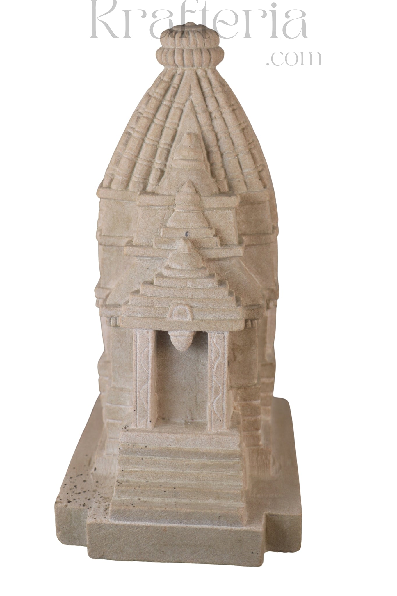 Miniature Temple Replica in Sandstone