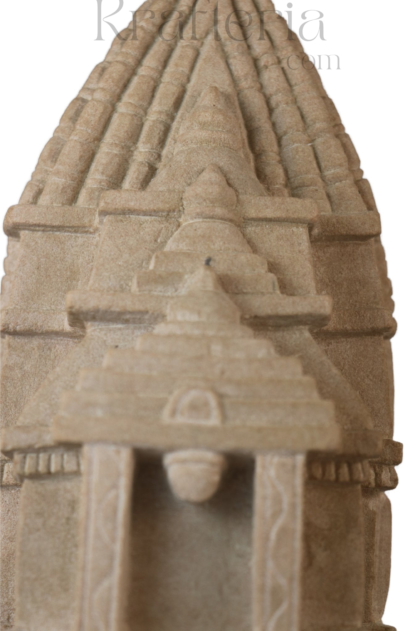 Miniature Temple Replica in Sandstone