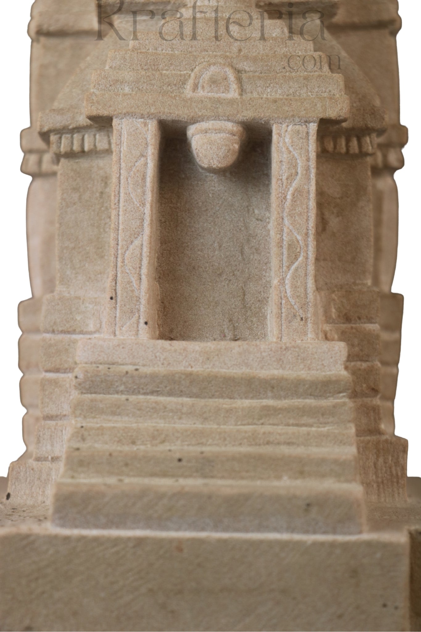 Miniature Temple Replica in Sandstone
