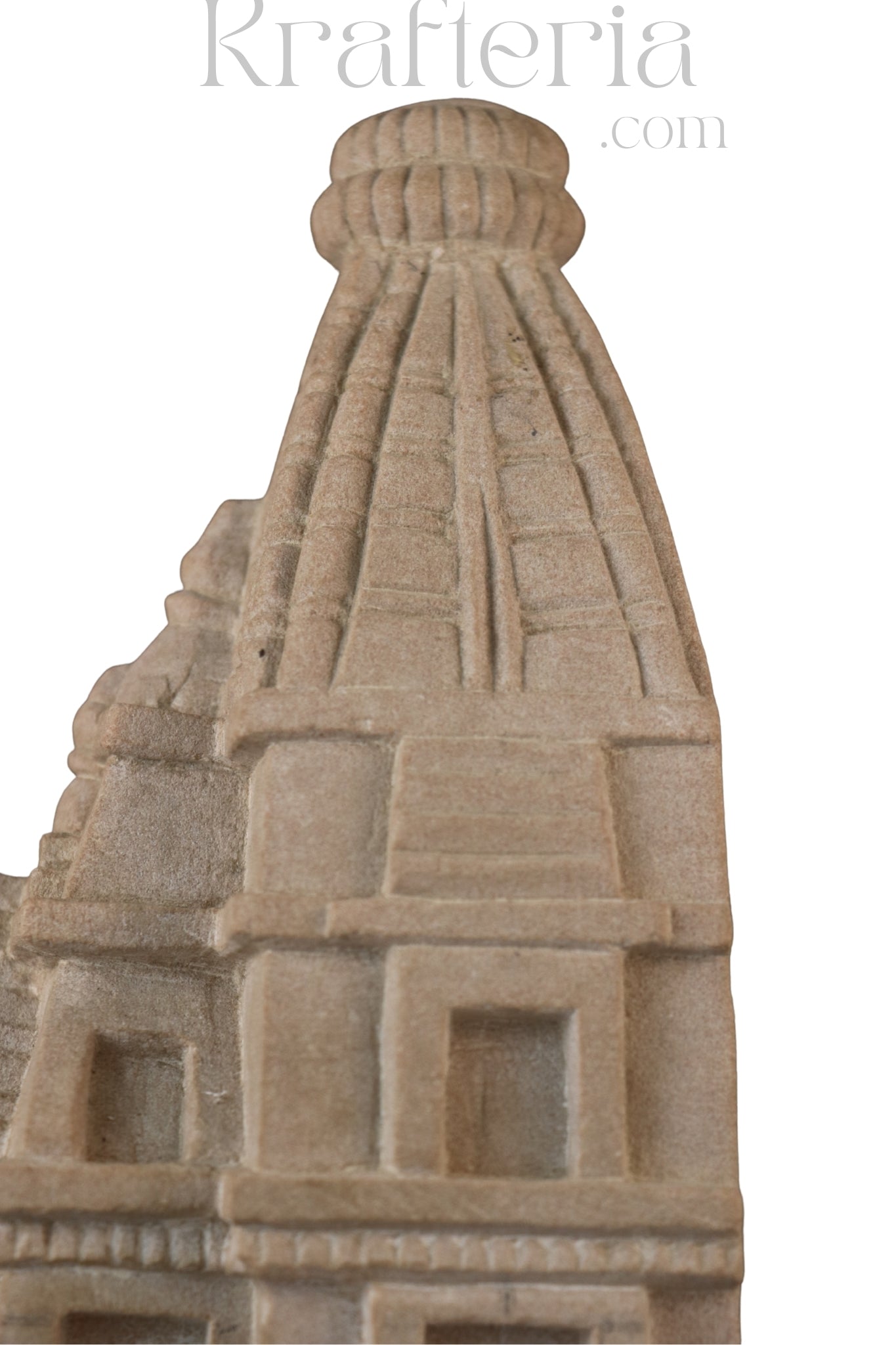 Miniature Temple Replica in Sandstone