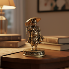 Brass Vamana Avatar Idol: Lord Vishnu in the Form of the Dwarf Brahmin | Baman Avtar