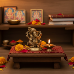 Lord Ganesha Idol with Turban – Remover of Obstacles for Success and Wisdom