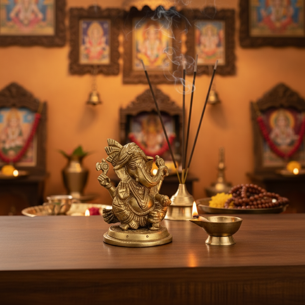 Lord Ganesha Idol with Turban – Remover of Obstacles for Success and Wisdom