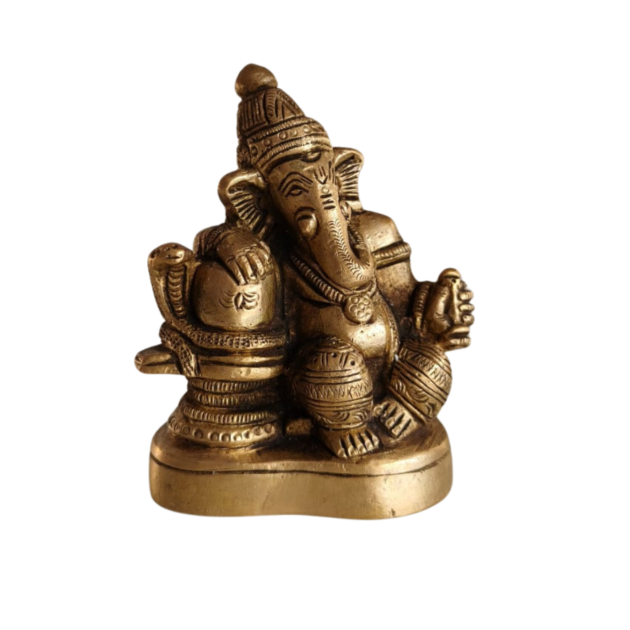 Brass Idol of Lord Shiva and Lord Ganesha Together