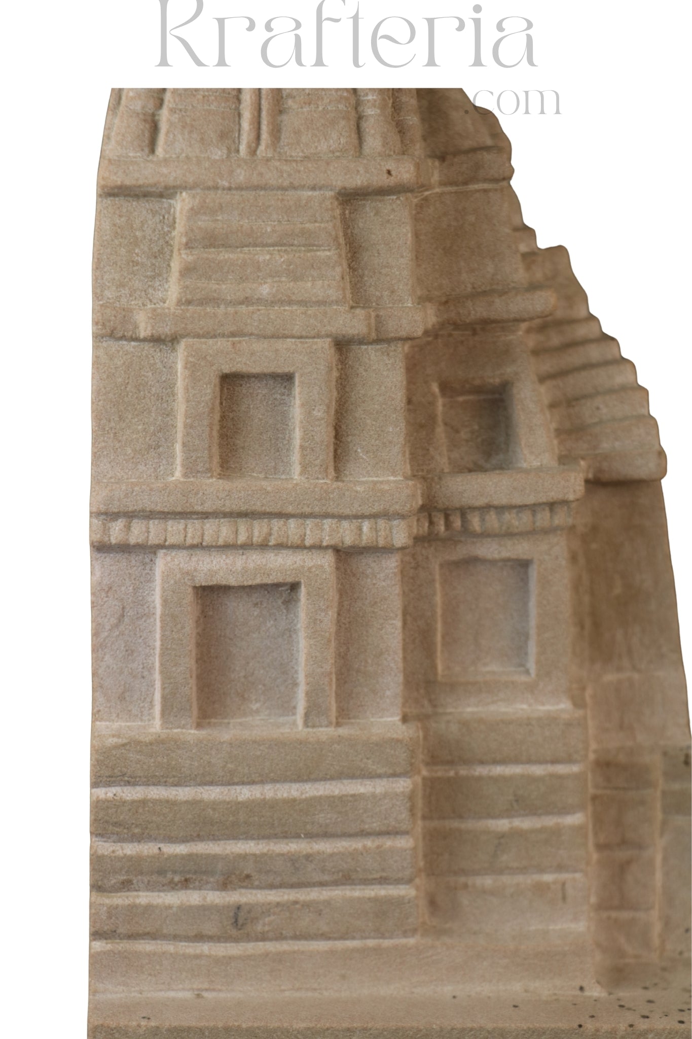 Miniature Temple Replica in Sandstone