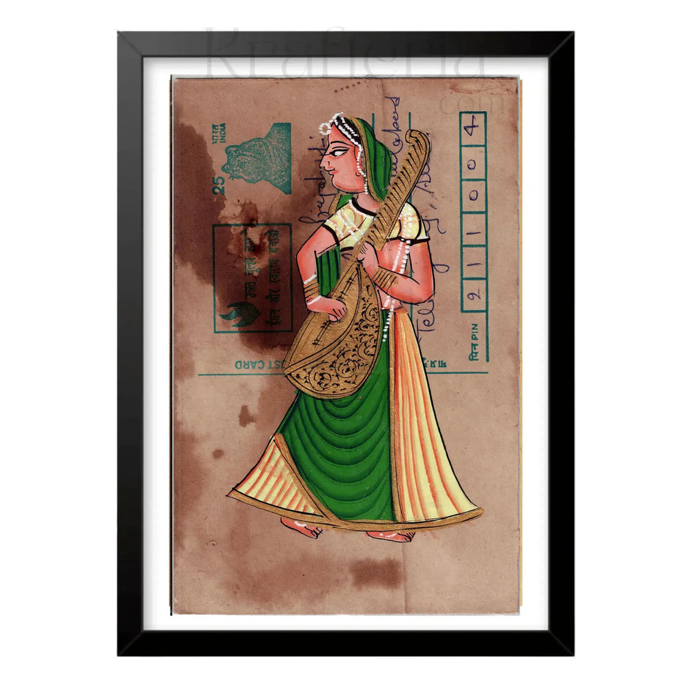 Melody on Post – The Graceful Musician   Paintings