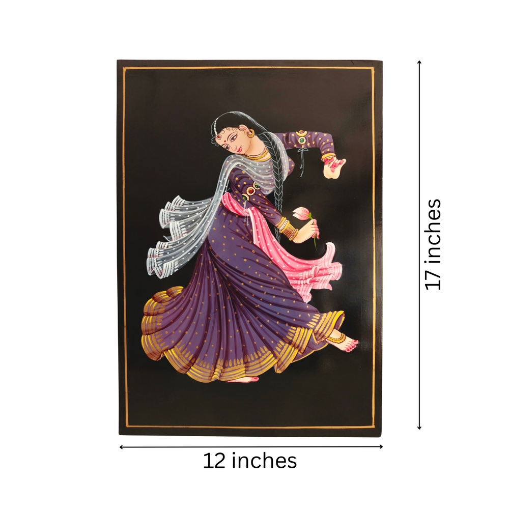 Traditional dancer holding lotus