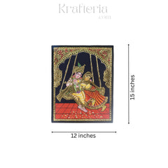 Divine Radha Krishna – Classic Thanjavur Art