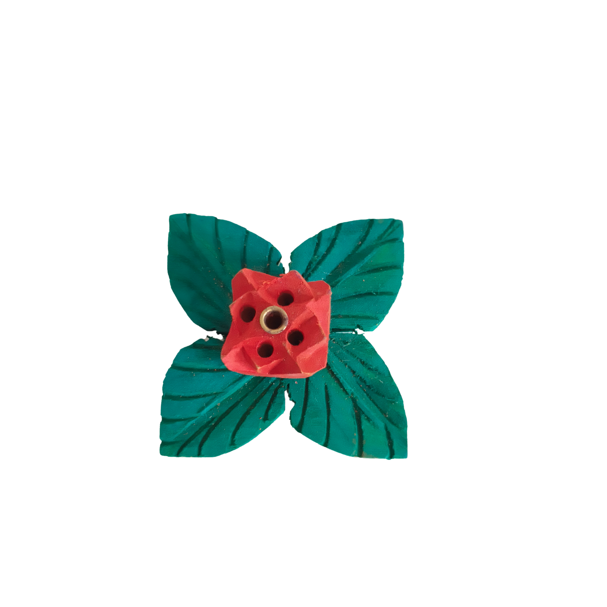 Hand-Painted Wooden Flower Agarbatti Stand – Elegant Incense Holder