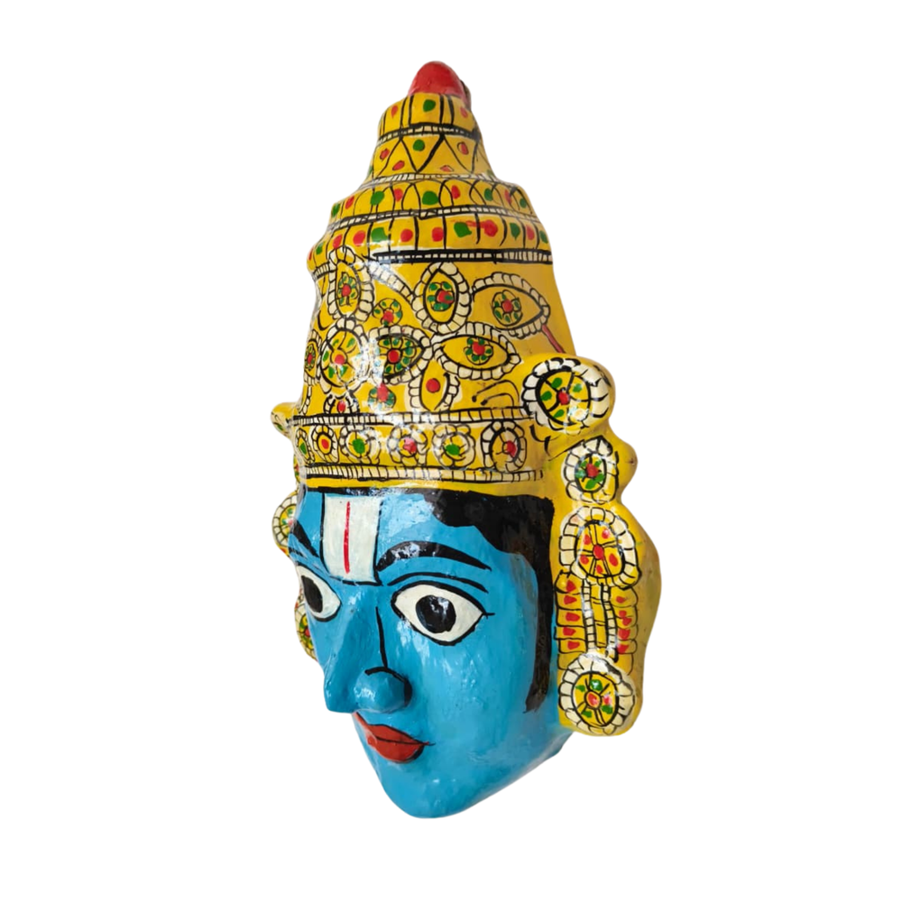 Handcrafted Balaji Mask Wall Art – Cheriyala Telangana Decor   wall decor