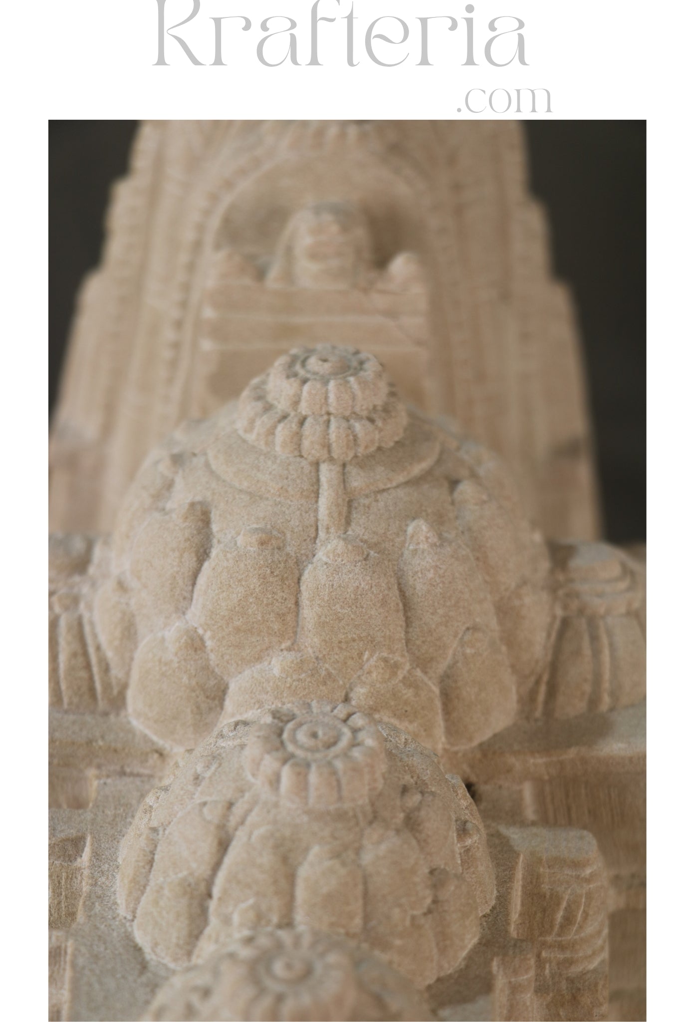 Intricate Sandstone Temple Replica