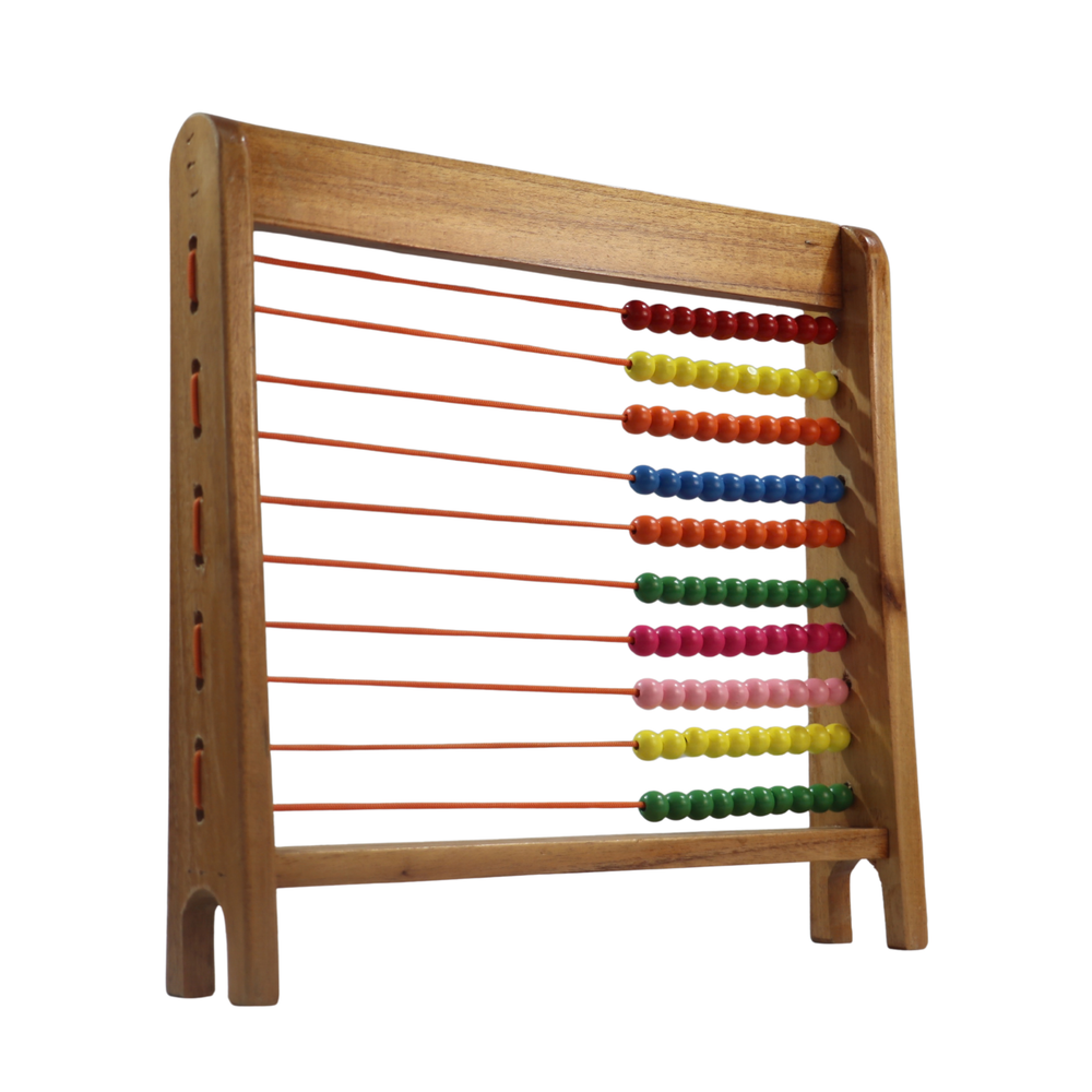 Colourful Channapatna wooden abacus for early math learning