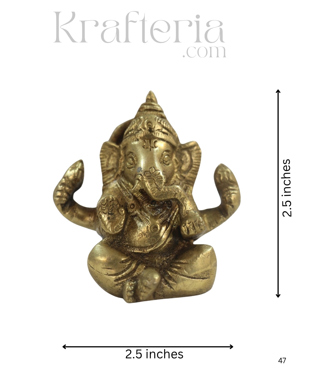Divine Brass Ganesha Idol – Remover of Obstacles