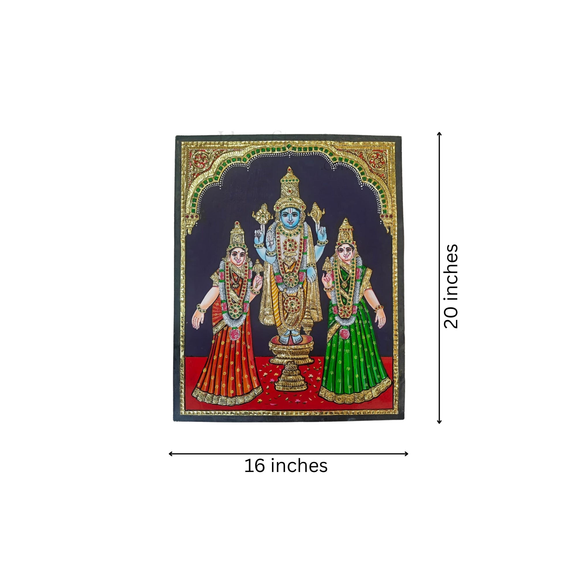 Beautiful Venkateshwara Swamy Thanjavur Painting – Timeless Craftsmanship