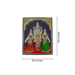 Beautiful Venkateshwara Swamy Thanjavur Painting – Timeless Craftsmanship