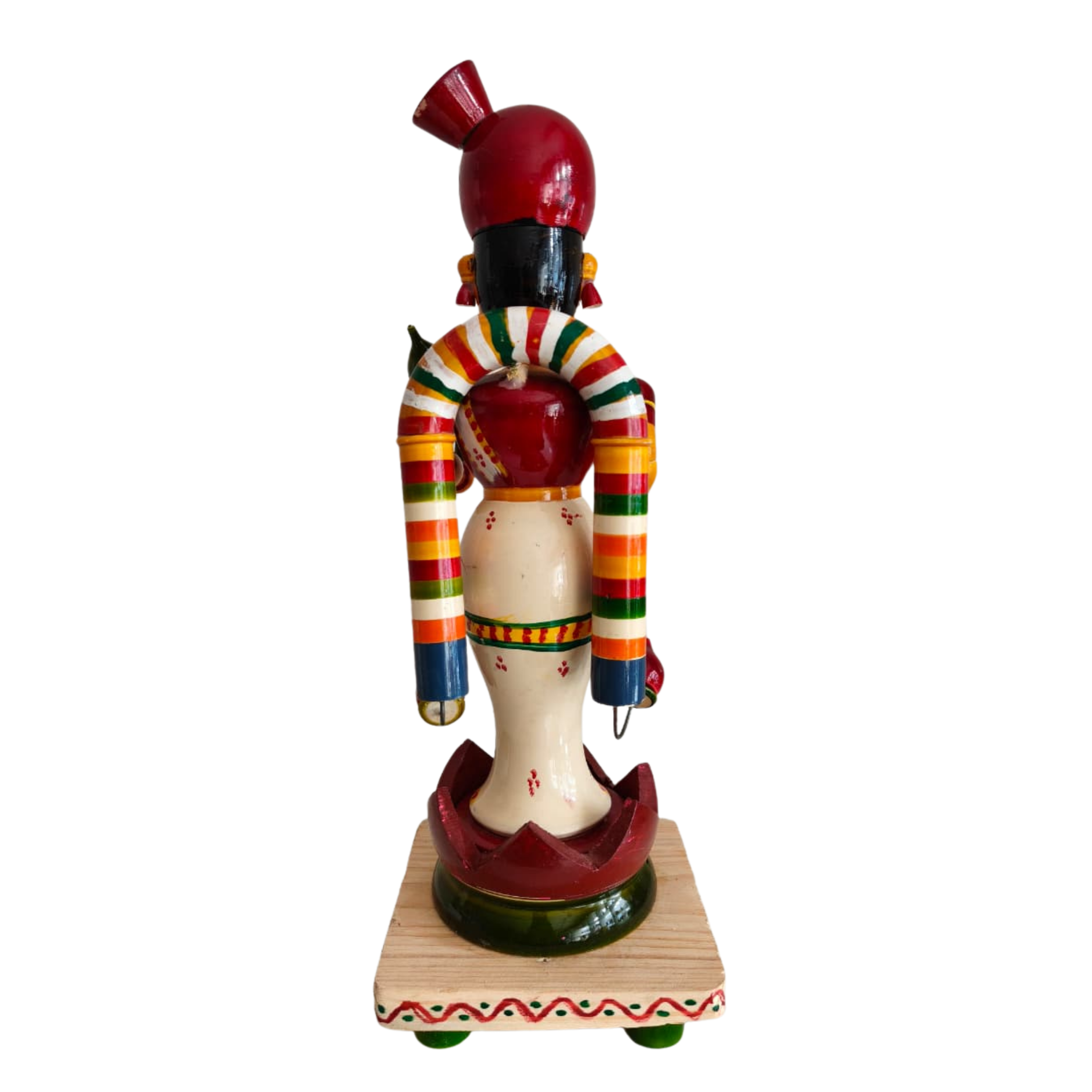 Etikoppaka Goddess Lakshmi in Padmasana – Traditional Wooden Idol