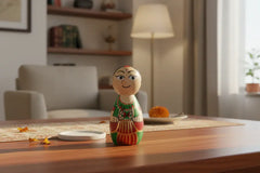 Colorful hand painted Kathakali decor dolls