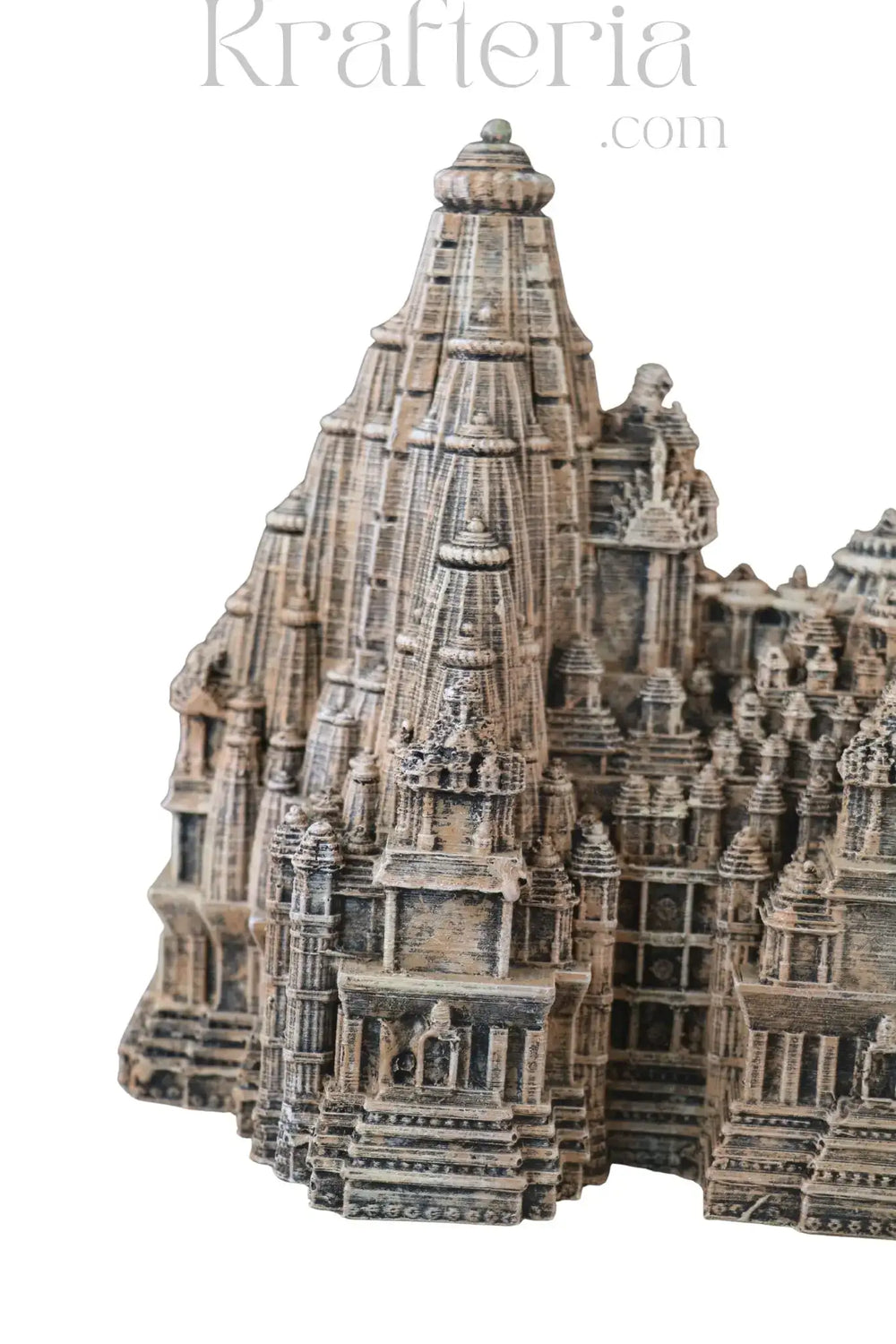 Intricate Miniature of an Ancient Temple   Sand Stone
