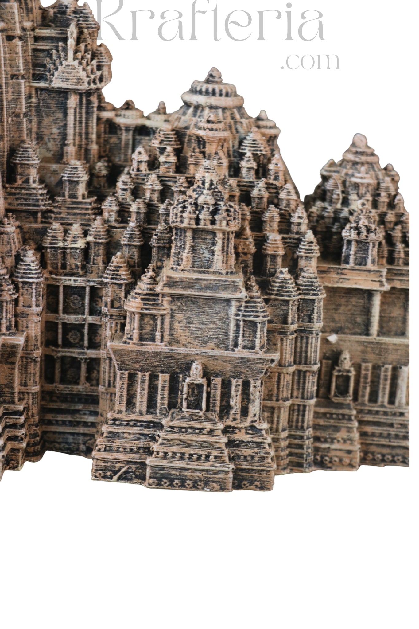 Intricate Miniature of an Ancient Temple