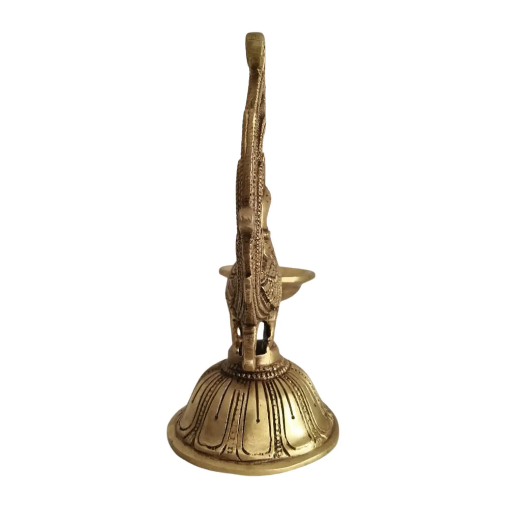 Handcrafted Brass Peacock Oil Lamp (Diya) – Pooja & Home Decor Deepam   Brass Ware