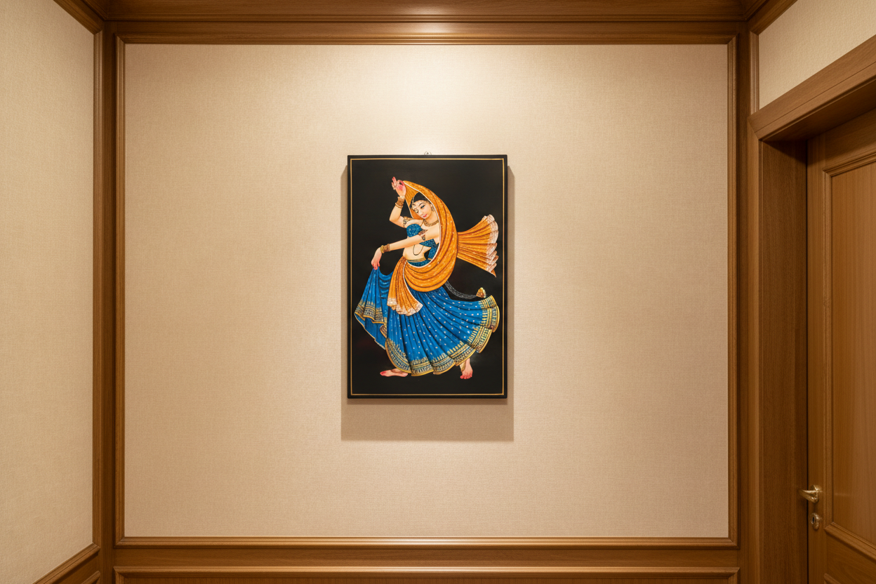 Dancing Lady Artwork – Authentic Nirmal Painting   Paintings