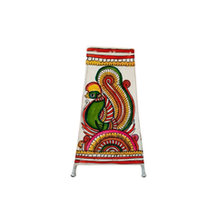 Ornate Peacock Leather Puppetry Painting | Bed Lamp