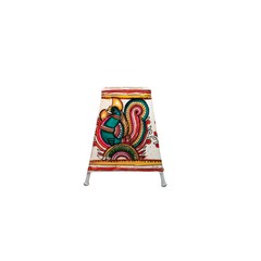 Graceful Peacock Leather Puppetry Painting | Bed Lamp