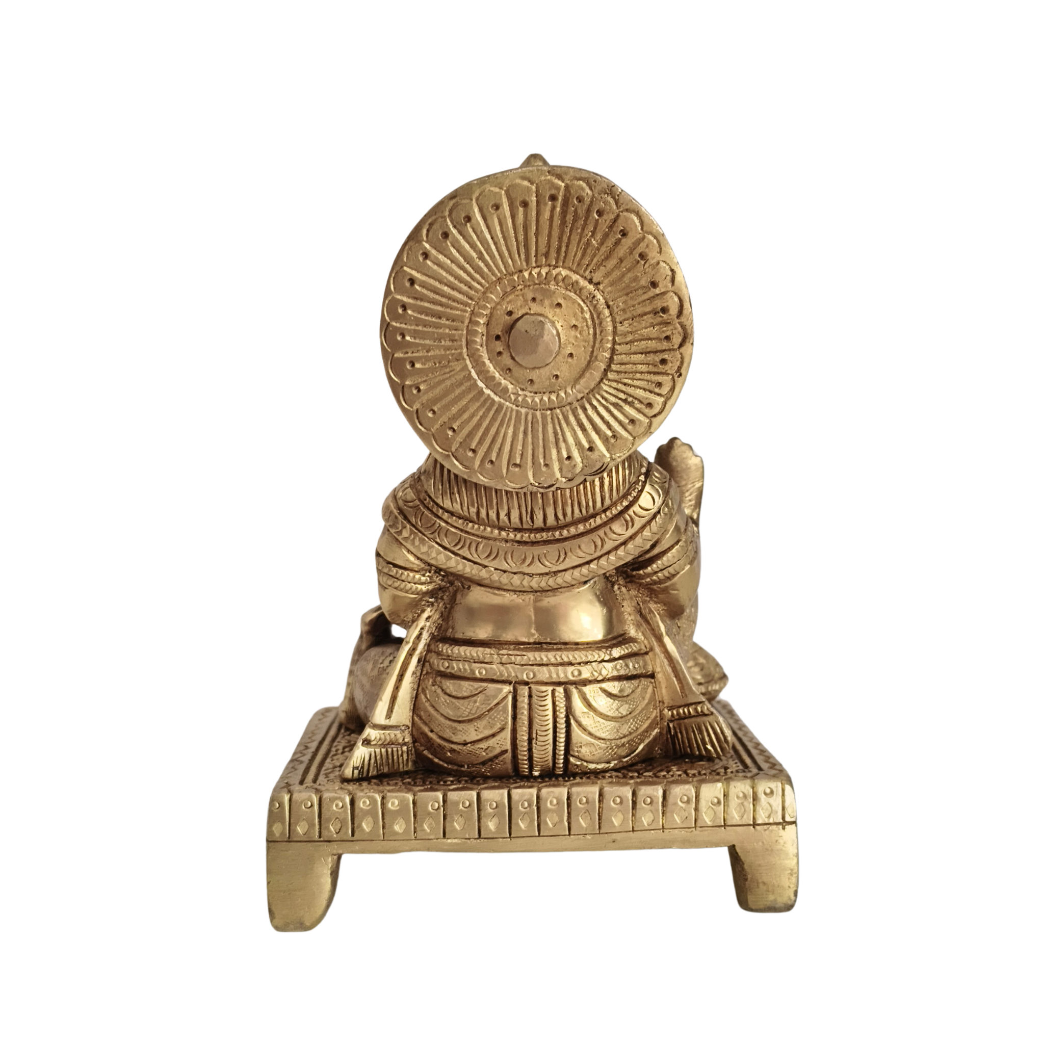 Handcrafted Brass Lord Kubera (Kuberudu) Idol The Celestial Bestower of Wealth and Abundance