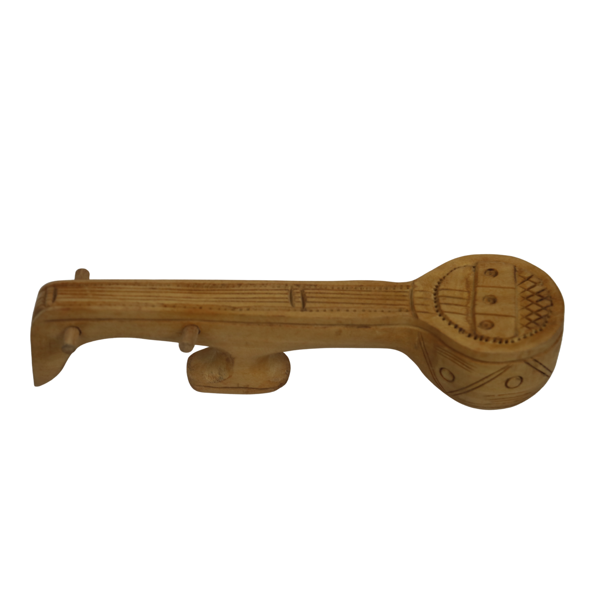 Handmade Wooden Veena – Traditional Musical Instrument Replica