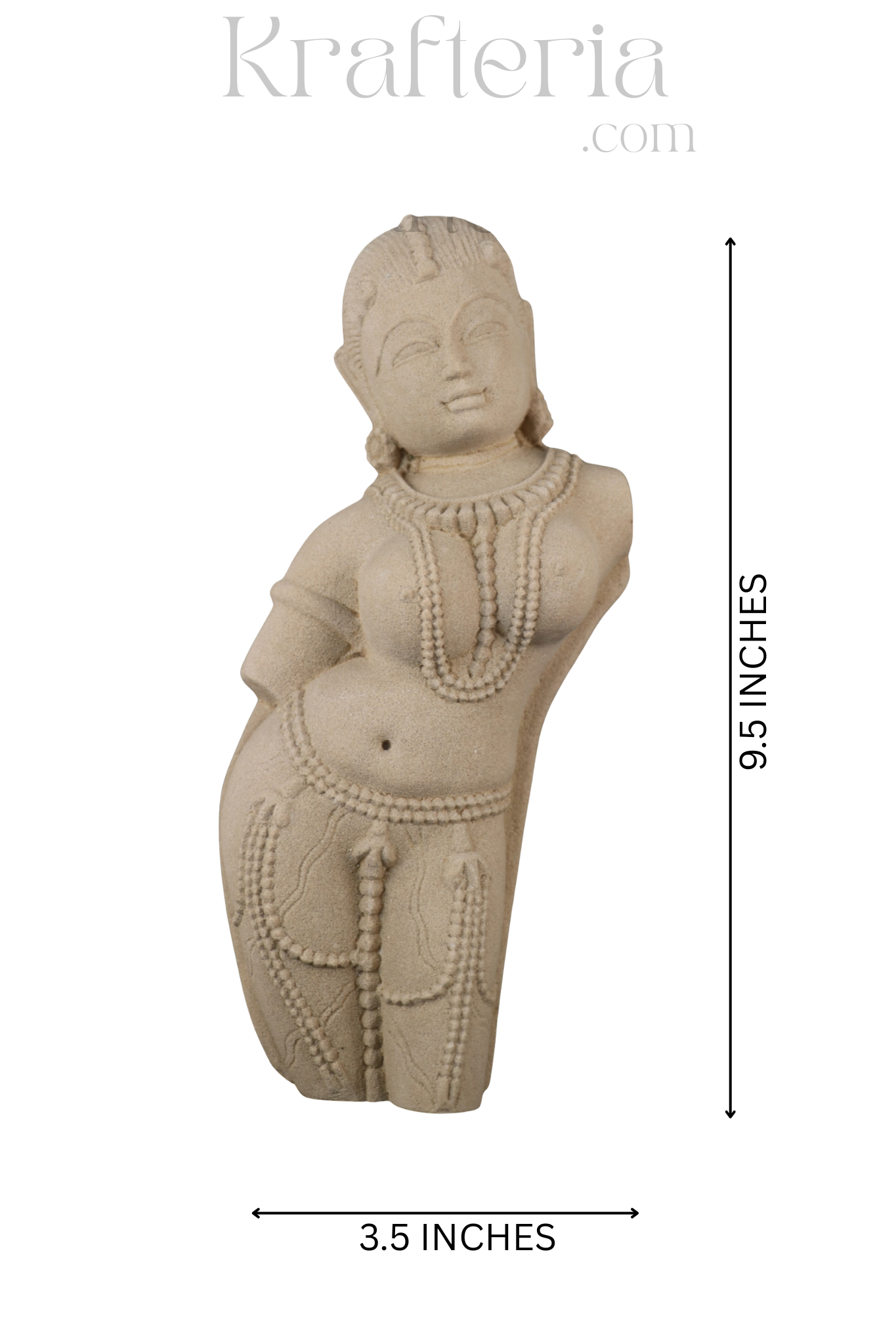 Divine Feminine Sandstone Sculpture - A Symbol of Grace & Beauty