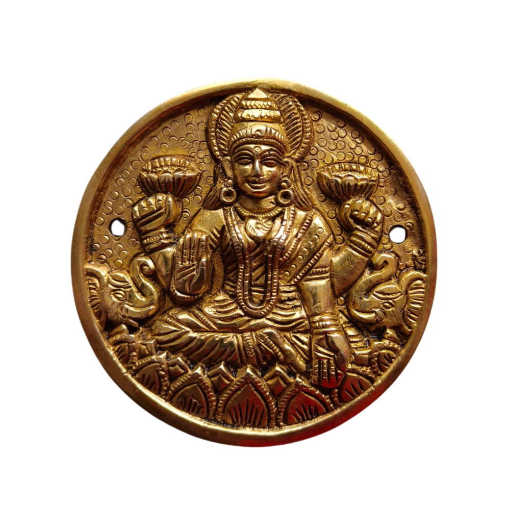 Ashta Lakshmi Brass Set - 8 Piece Handcrafted Goddess Lakshmi Wall Art   Brass Artwork