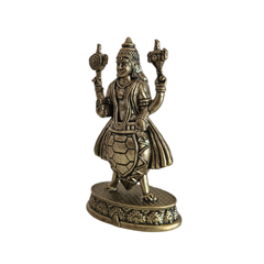 Handcrafted Brass Kurma Avatar Idol – Vishnu Tortoise Form Statue for Puja & Home Decor