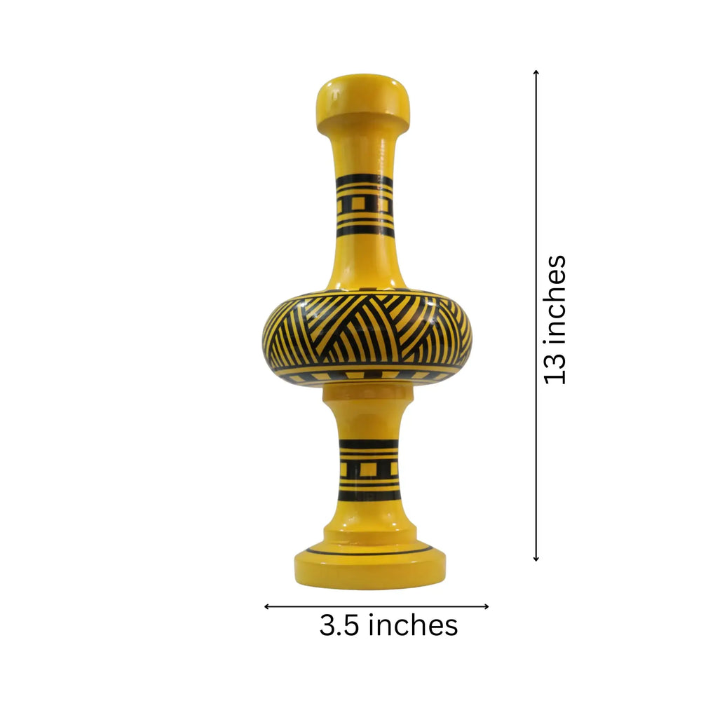 Decorative hand-painted flower vase crafted by artisans
