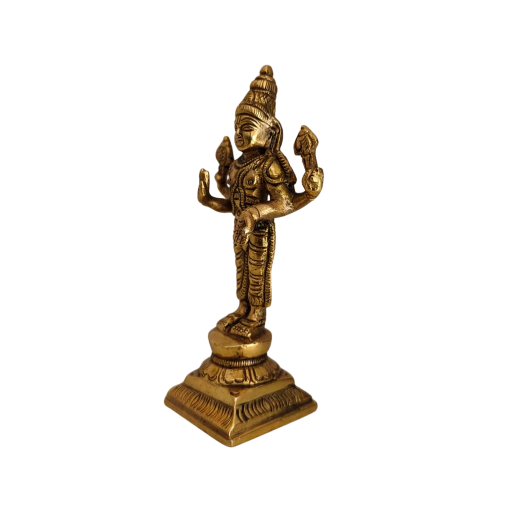 Handcrafted Tirupati Balaji Statue for Home Temple & Puja   Brass Artwork