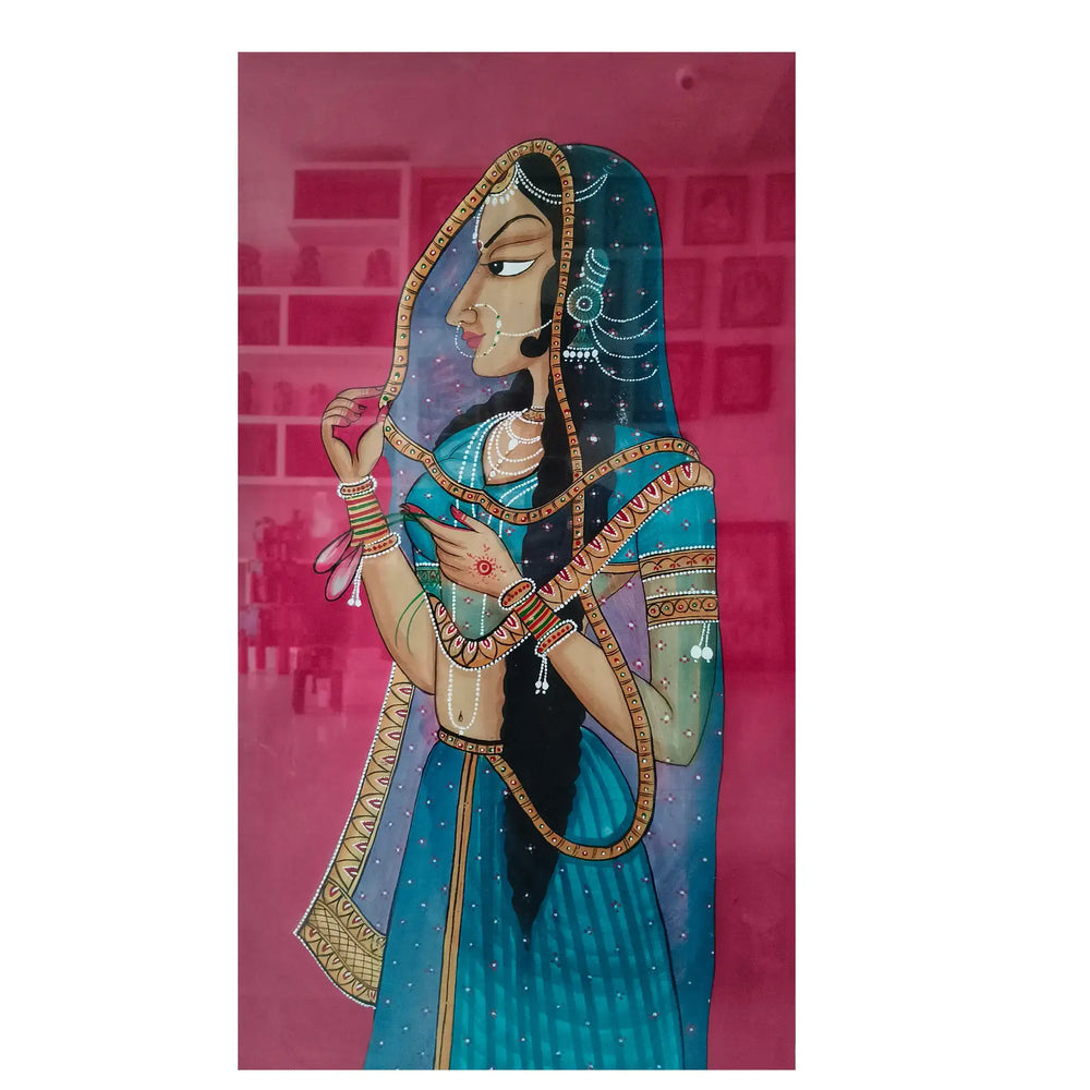 Glimpse of the Princess Miniature Art   Paintings