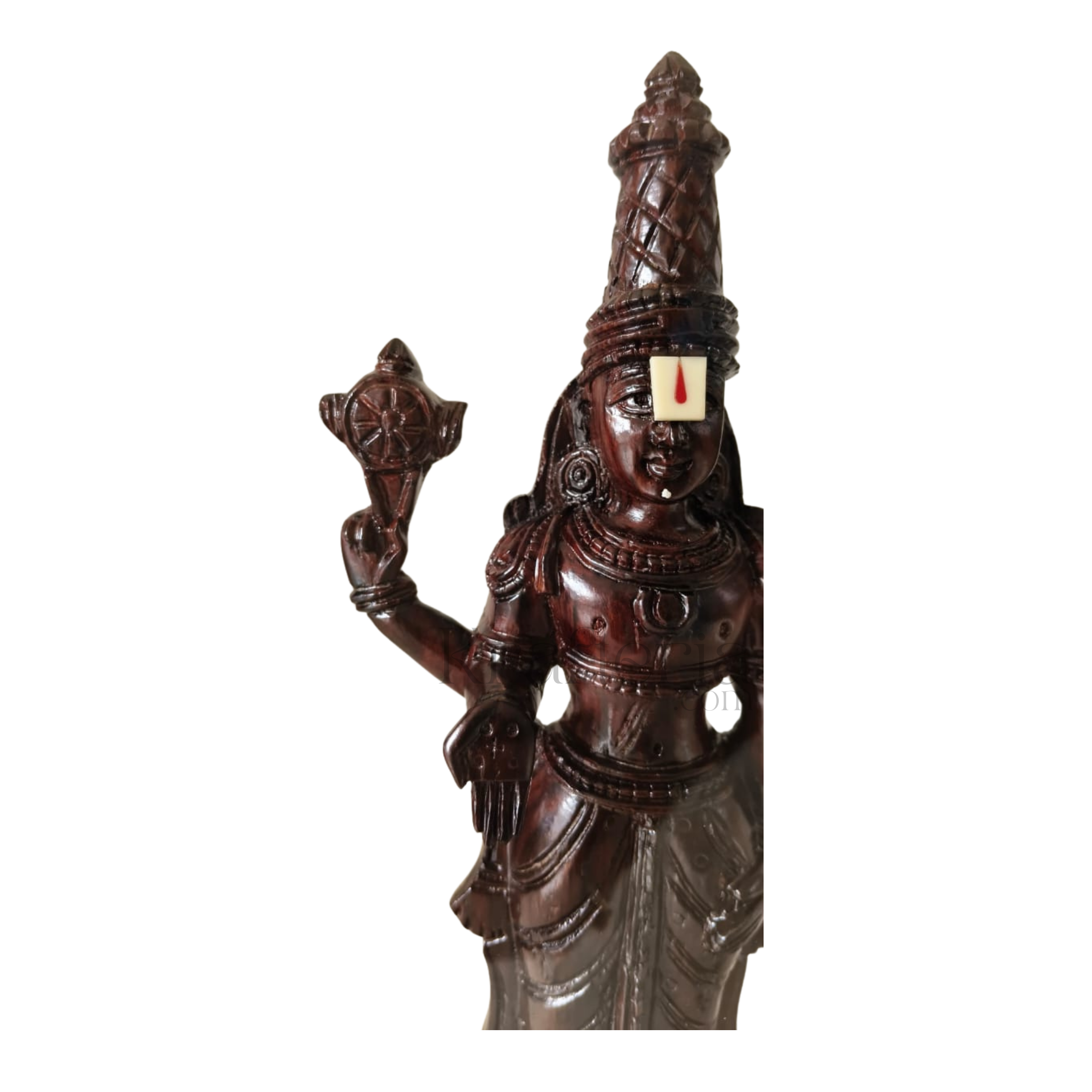 Divine Lord Venkateswara Idol Encased in Glass