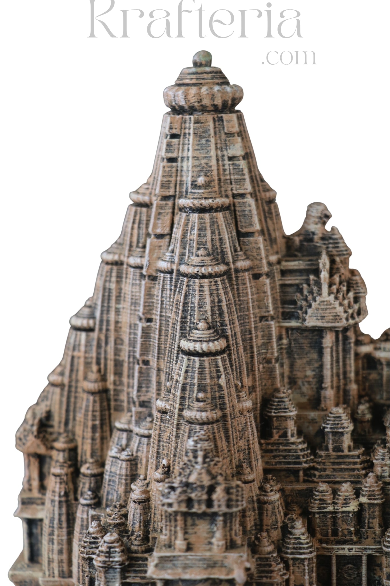 Intricate Miniature of an Ancient Temple