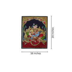 Thanjavur Style Yashoda & Little Krishna Painting – Classic Indian Decor