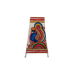 Ornate Peacock Leather Puppetry Painting | Bed Lamp