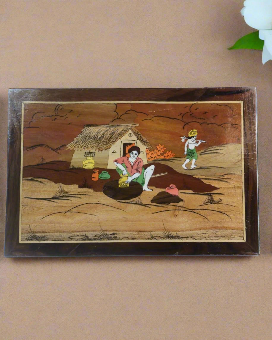 The Art of Pottery -  Rosewood Inlay Frame