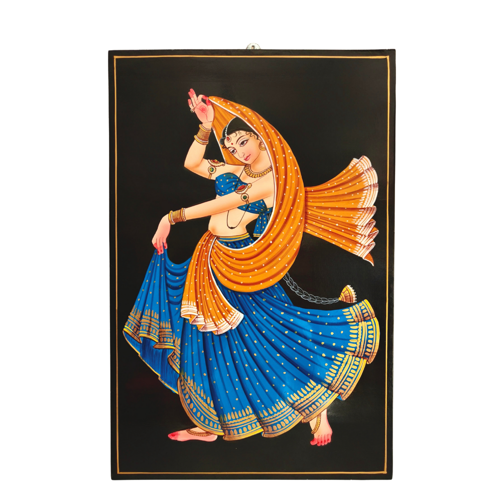 Indian dancing lady Nirmal wall art