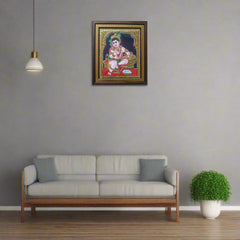 Thanjavur Style Little Krishan Painting – Classic Indian Decor
