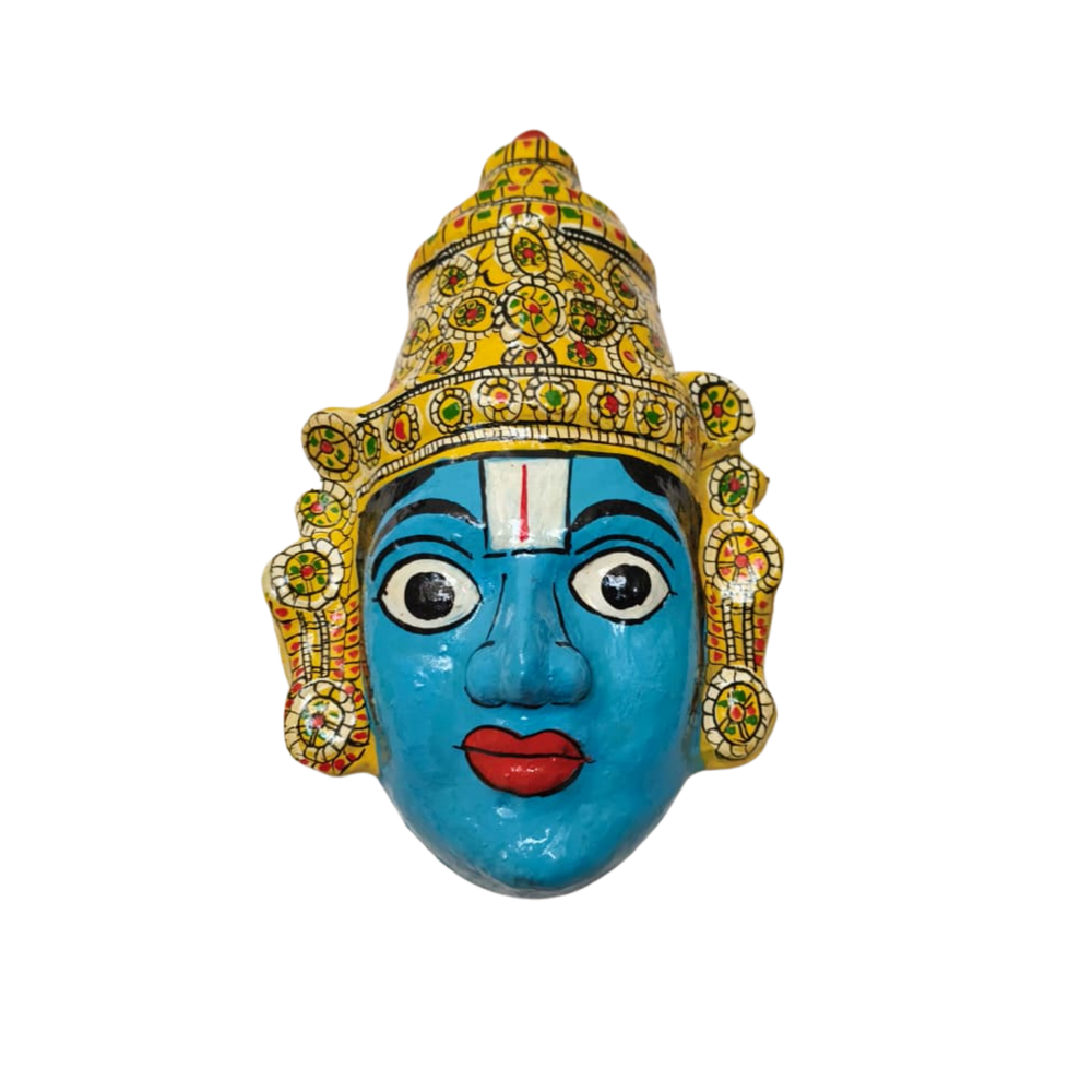 Handcrafted Balaji Mask Wall Art – Cheriyala Telangana Decor   wall decor