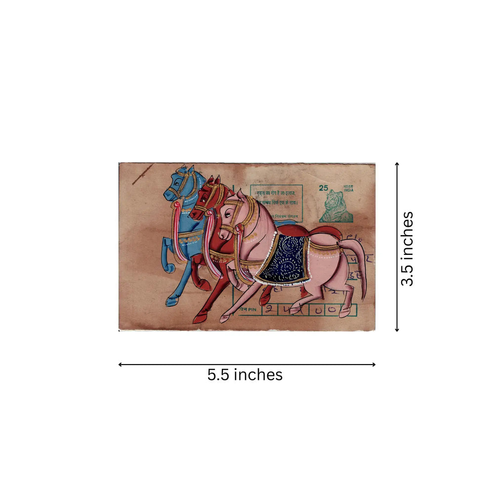 Gallop of Grace – Horses on Post Card Art   Paintings