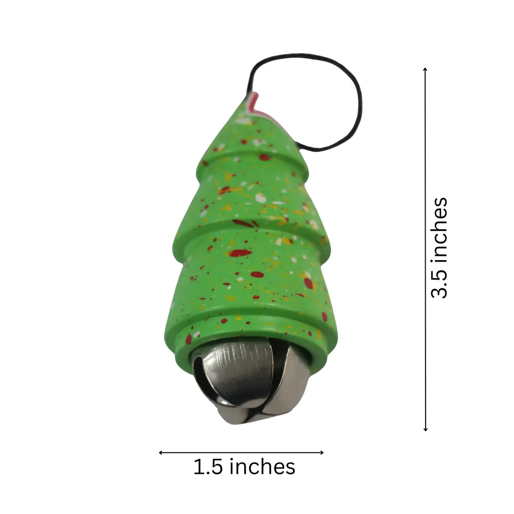 Elegant wooden bell ornament for festive home decoration