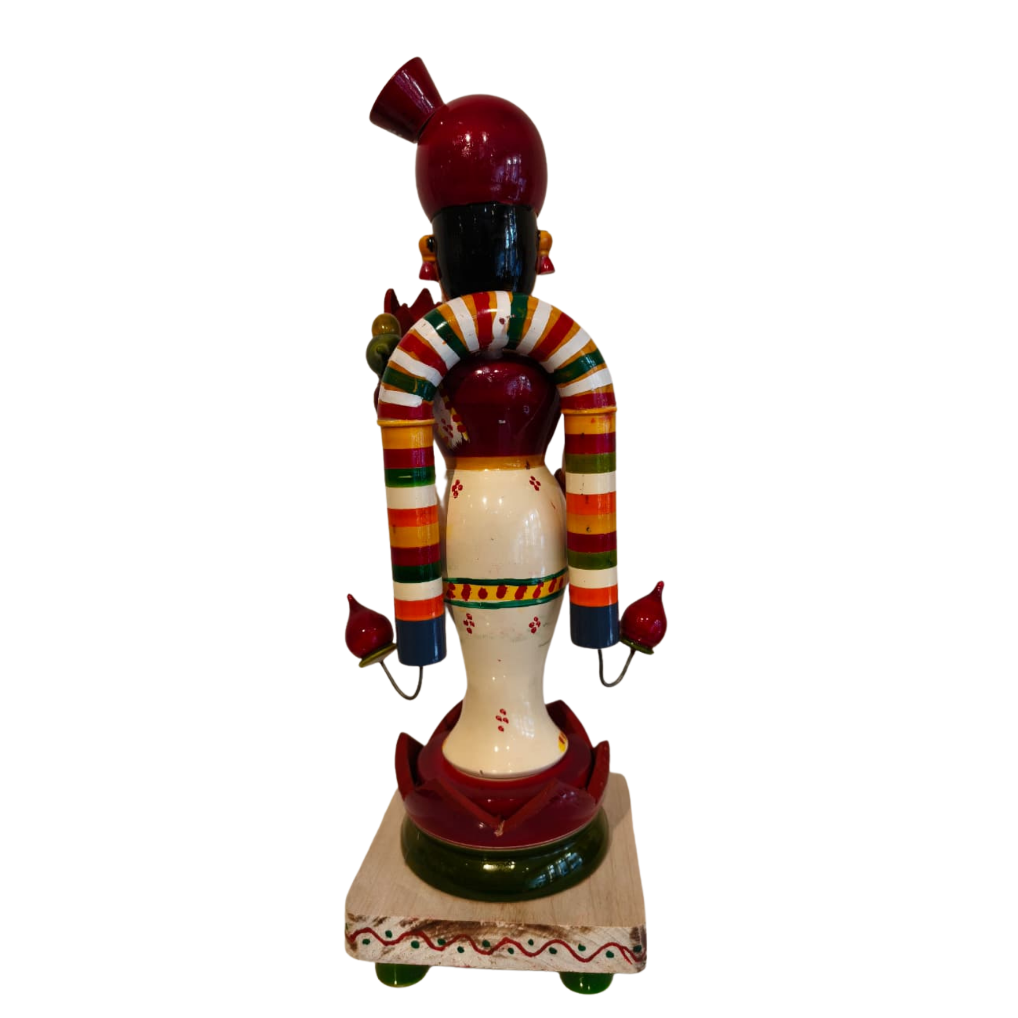 Handcrafted Etikoppaka Lakshmi Idol – Goddess of Wealth in Padmasana